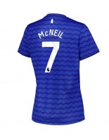 Everton Dwight McNeil #7 Hjemmedrakt Dame 2025-26 Korte ermer